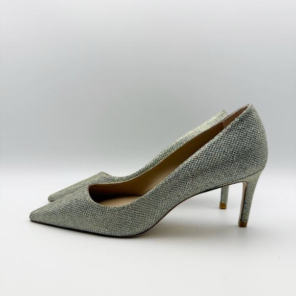 Stuart Weitzman Women’s Stuart 75 Pump Platino Shoes Size 5 Gold NWOB MB - Picture 7 of 10